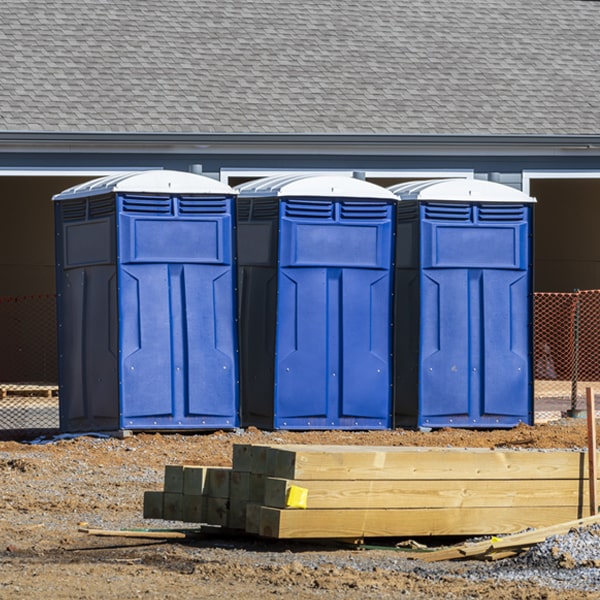 what is the cost difference between standard and deluxe portable toilet rentals in Messiah College Pennsylvania